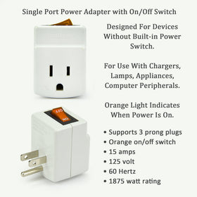 Close-up of BindMaster adapter plug and outlet for reliable portability.