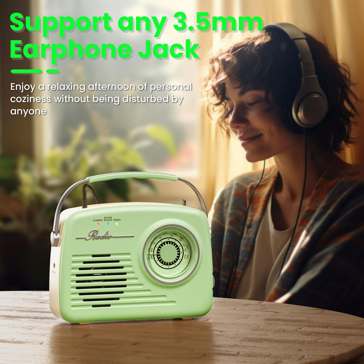 Bingxue rear panel showing USB port and SD slot for versatile media playback