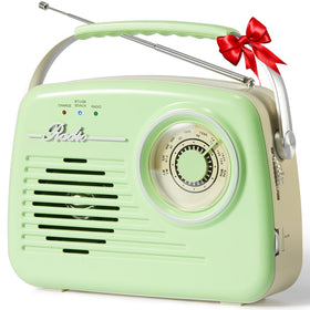 Bingxue front view of vintage radio showing controls and speaker for clear listening