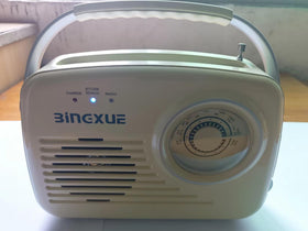 Bingxue radio in kitchen or living room adds retro touches and reliable reception.