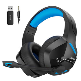 BINNUNE front view of blue headset showing sleek design and immersive look