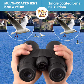 Binoteck eyecups and diopter detail for quick focus and glasses use