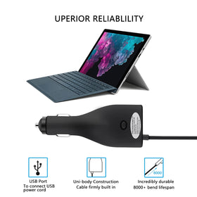 BINZET Surface charger compatible with Pro 3–6 and Surface Book devices.