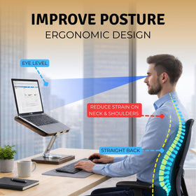 Birchline desk organizer stand enhances desk organization and accessibility.
