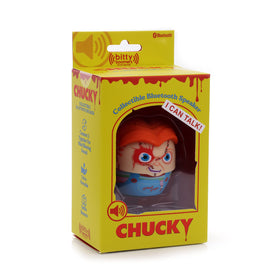 Bitty Boomers Chucky with backpack clip for hands-free transport.