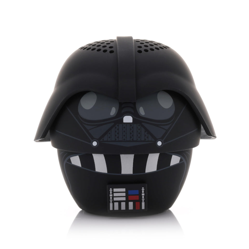 Bitty Boomers Darth Vader with removable helmet for portable, on-the-go music fun.