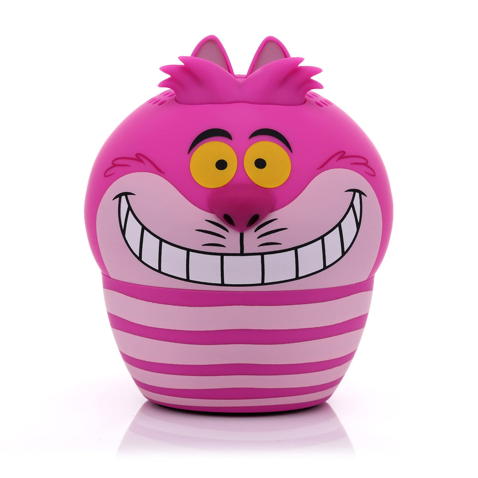 Bitty Boomers Disney Alice Cheshire Cat mini speaker for portable, whimsical listening.
