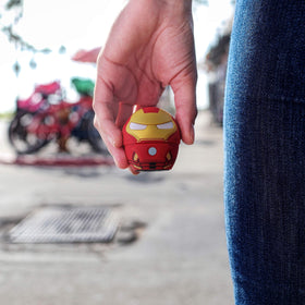 Bitty Boomers Iron Man mini speaker with backpack clip for on-the-go use