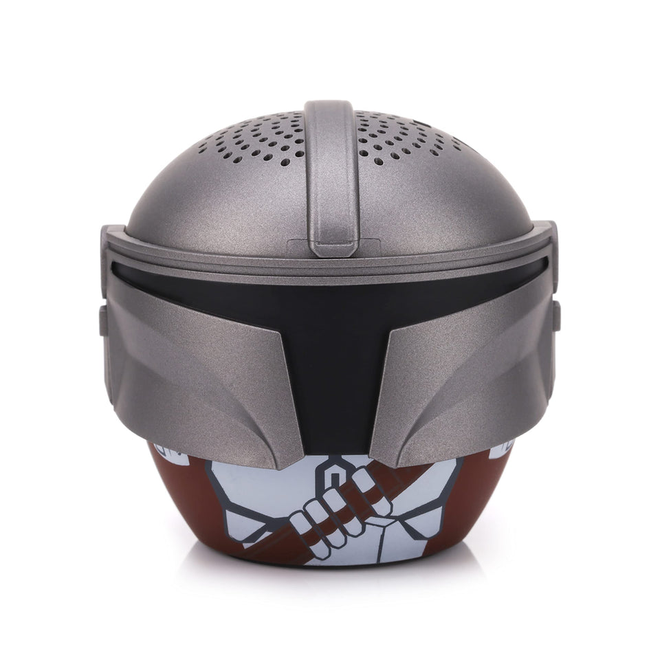 Bitty Boomers Star Wars Chrome Mandalorian front view for portable, shareable sound.