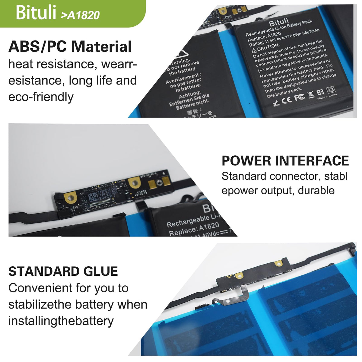 Bituli battery cell texture close-up showing grade-A cells for reliable performance