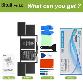 Bituli battery label and certification marks confirming safety and compliance