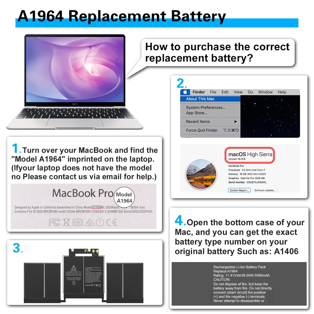 Bituoer battery installed inside MacBook Pro demonstrating restored run time benefit
