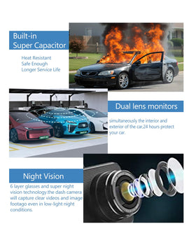 BIUONE night vision with multiple lenses improves low-light license plate clarity.