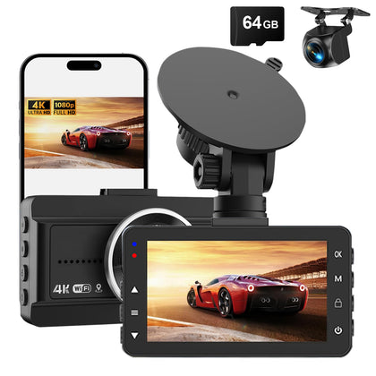Biuone front camera close-up showing 4K lens and clear detail benefit