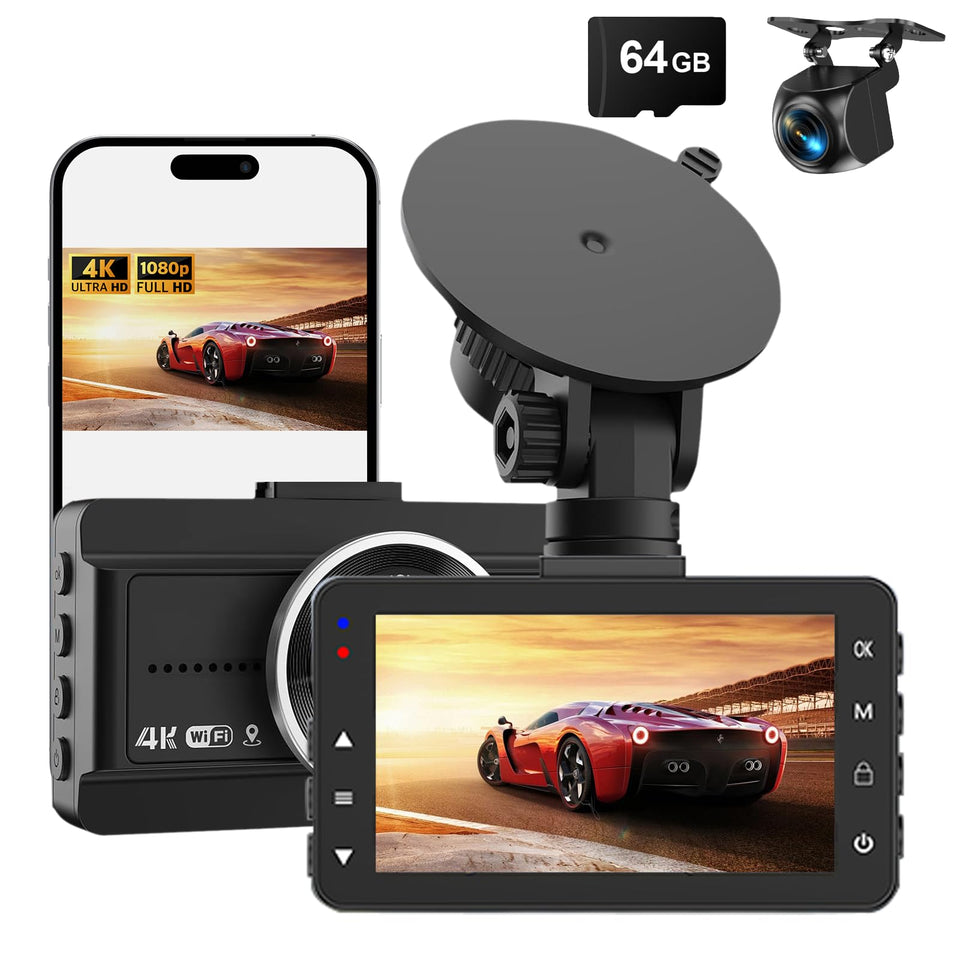 Biuone front camera close-up showing 4K lens and clear detail benefit