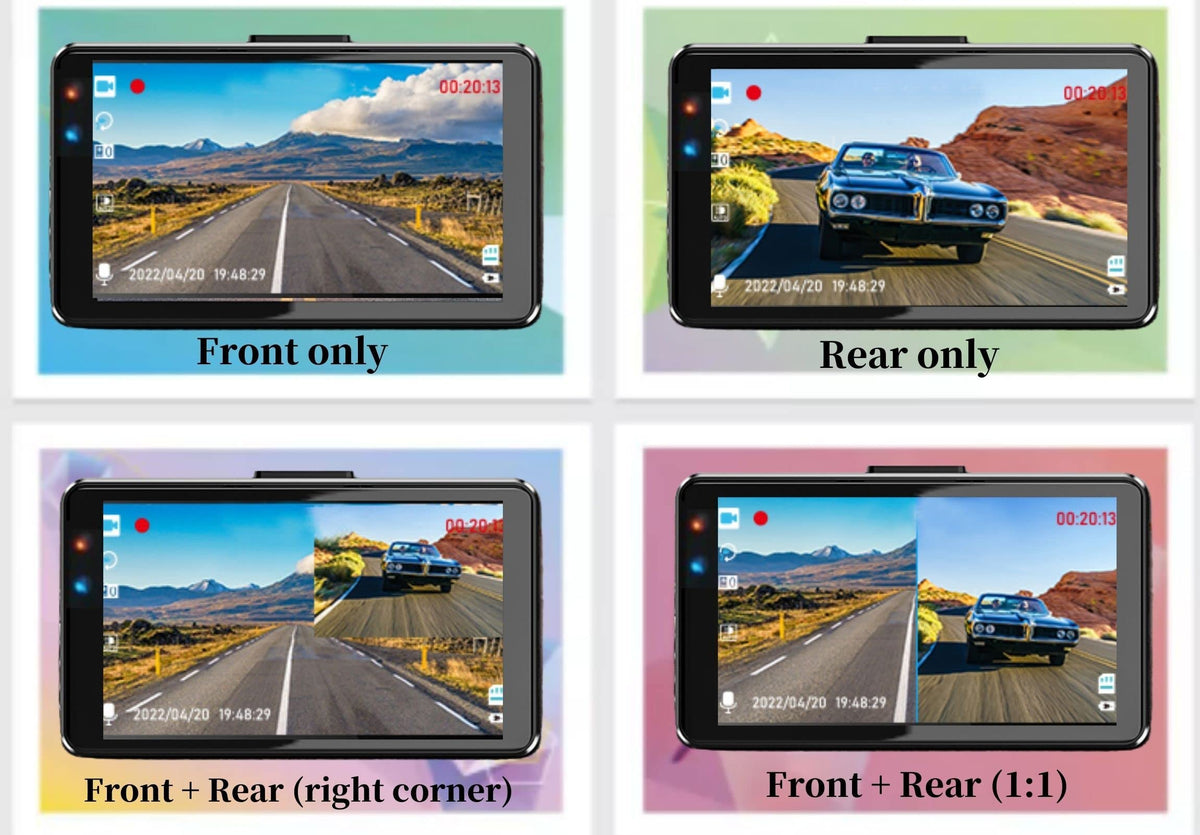 Biuone dash cam capturing night driving with improved visibility for safer footage