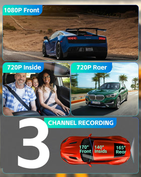 Biuone rear camera compact design protecting rear visibility