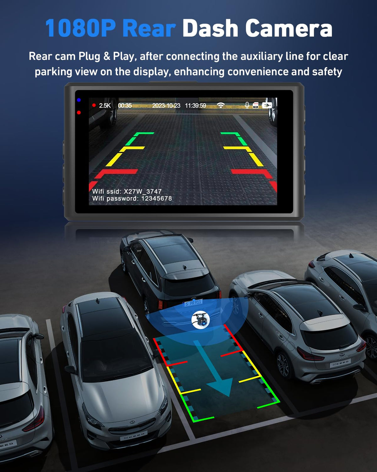 Biuone paired with Viidure app live view for quick wireless clip sharing