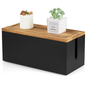 Bivvclaz front view of box closed showing sleek black finish and tidy look