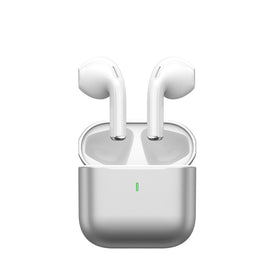 Biyoso front view of earbuds highlighting sleek design and easy pairing