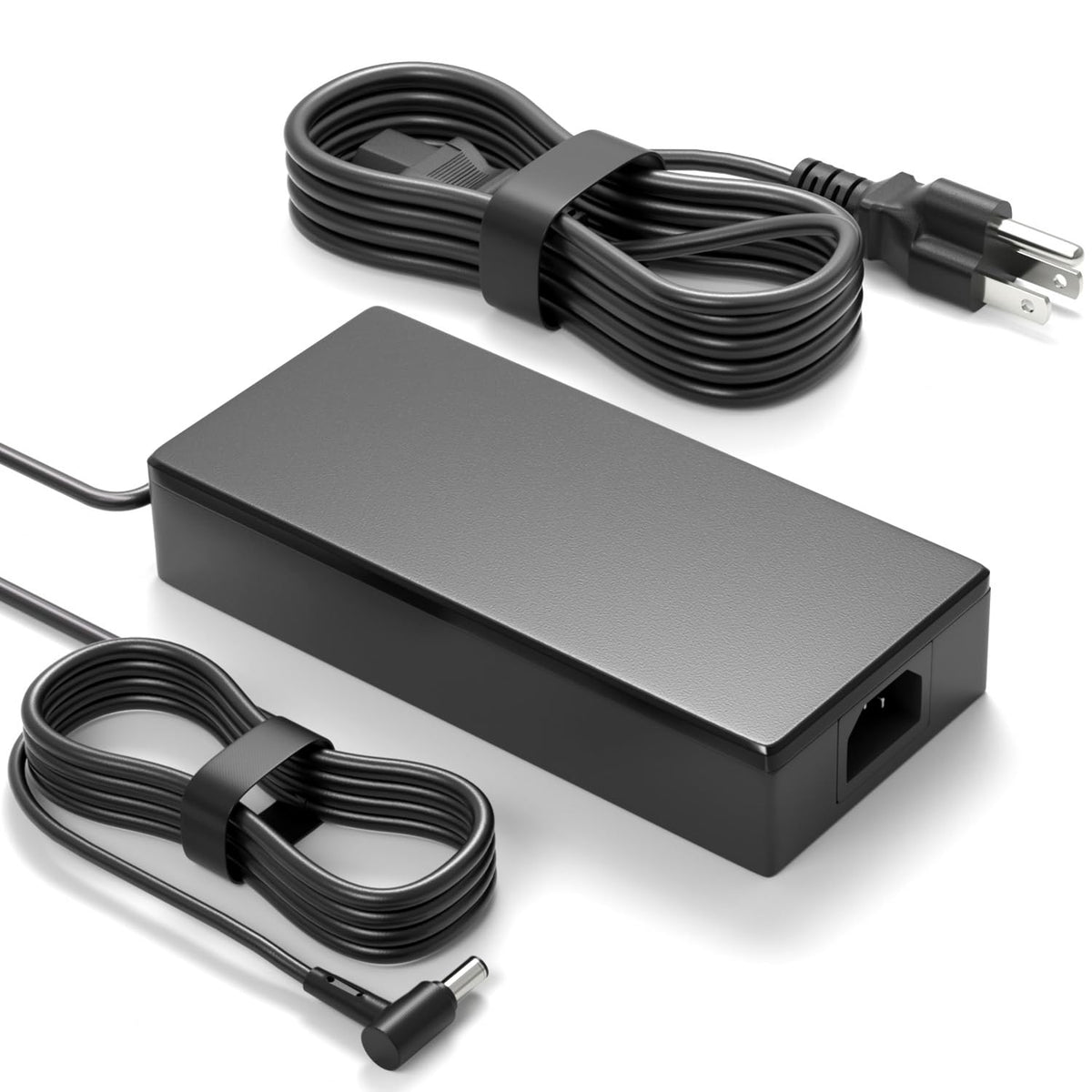 BIYTC 280W charger beside ASUS ROG Strix laptop for reliable charging.