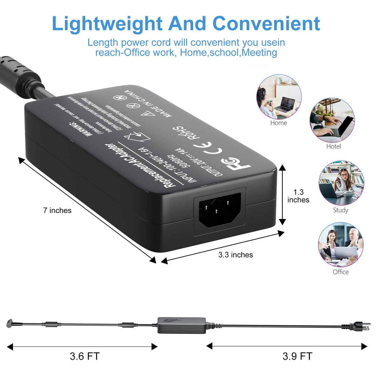 BIYTC universal input supports 100-240V worldwide.