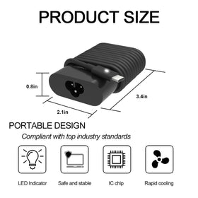 BJDUYLBJ USB-C port close-up, showcasing intelligent output for safe charging