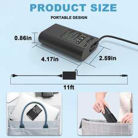 BJDUYLBJ XPS 13 USB-C charger, fast charging for compact laptops.