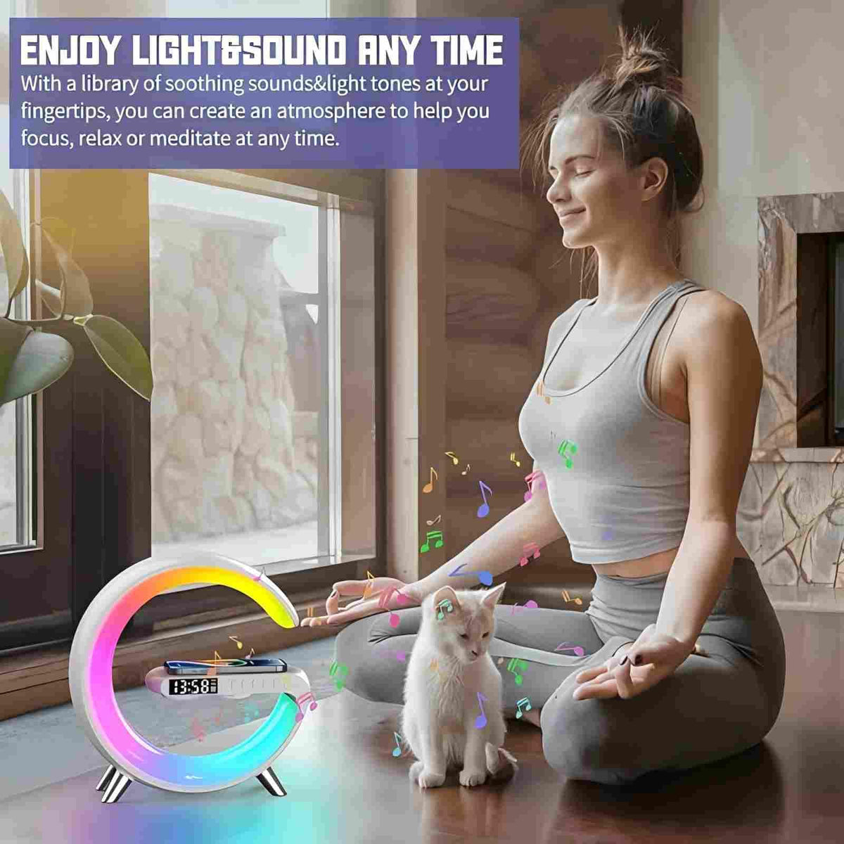 BKDRL app control interface enables quick customization of lighting and charging