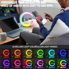 BKDRL RGB night light shows vivid colors for study, reading, or relaxation