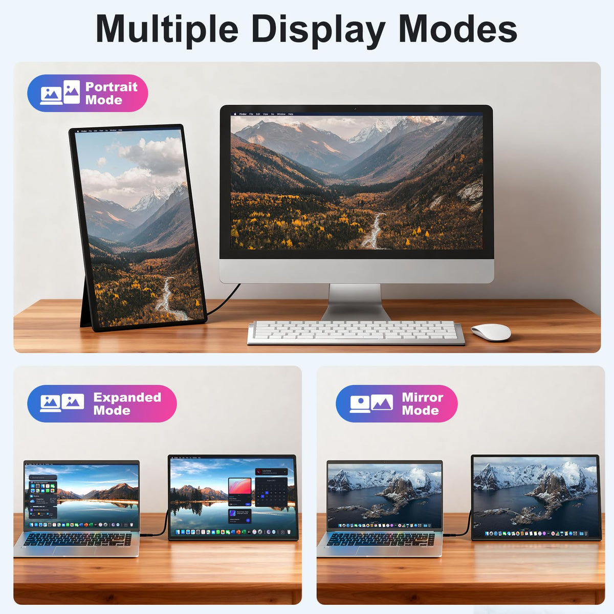 BKVOO anti-glare matte screen reduces reflections in bright environments.
