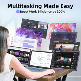 BKVOO bright 1080p display with 300 nits for vivid visuals.