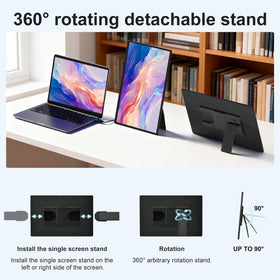 BKVOO built-in speakers provide convenient audio without headphones.