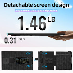 BKVOO 15.6 inch bezel-less front view shows immersive display.
