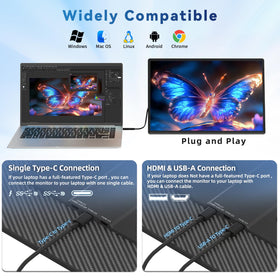 BKVOO anti-glare display minimizes reflections for comfortable viewing