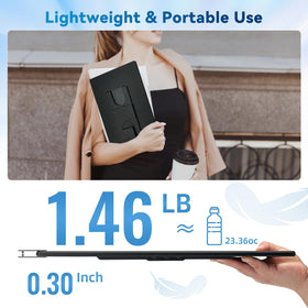 BKVOO ultra-portable design fits laptops and bags easily