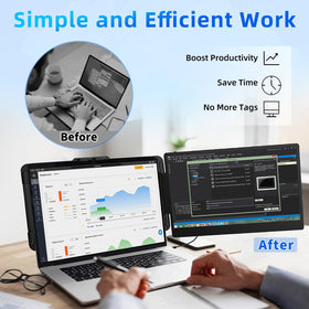 BKVOO screen rotated to landscape or portrait for flexibility.