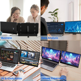 BKVOO travel-ready extender fits in a bag for on-the-go work.