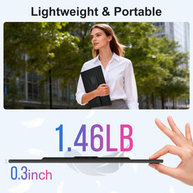 BKVOO travel-friendly design weighs only 1.46 pounds.