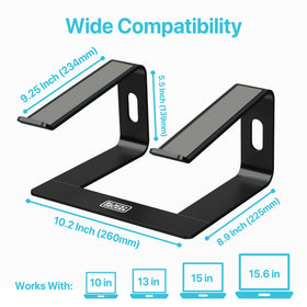 BLACK+DECKER laptop stand used in home, office, and travel environments