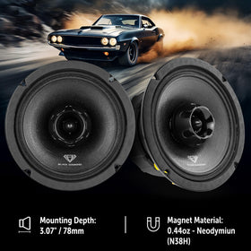 BLACK DIAMOND Dia-XT6 built-in bullet tweeter for crisp highs and detailed articulation