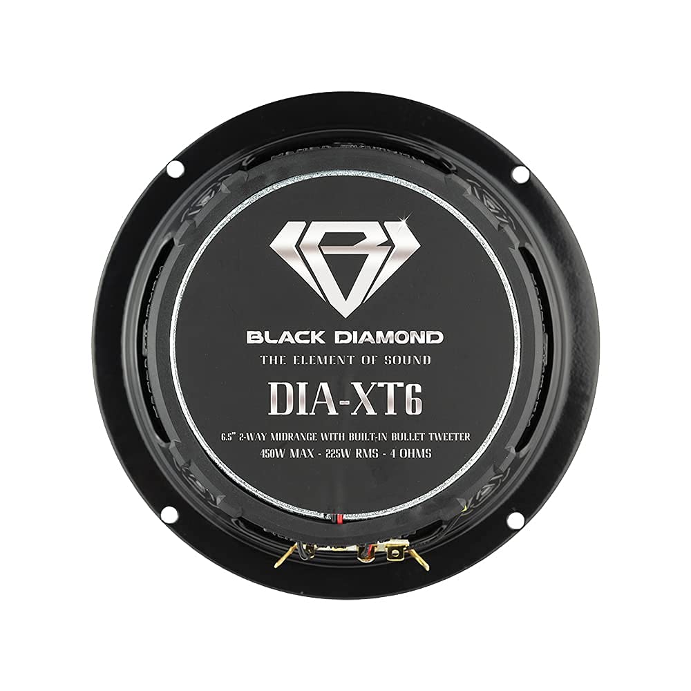 BLACK DIAMOND Dia-XT6 frequency chart illustrates wide 95 Hz - 22 kHz range