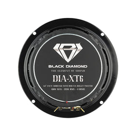BLACK DIAMOND Dia-XT6 frequency chart illustrates wide 95 Hz - 22 kHz range