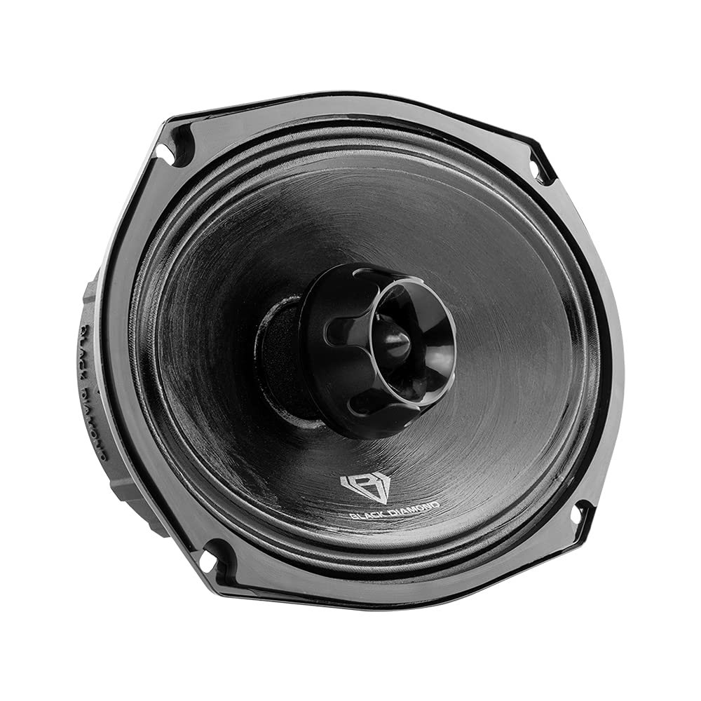 Black Diamond DIA-XT69 6x9 front view shows built-in bullet tweeter for bright highs