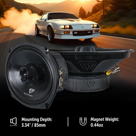 Black Diamond DIA-XT69 bullet tweeter close-up emphasizes crisp highs and detailed sound