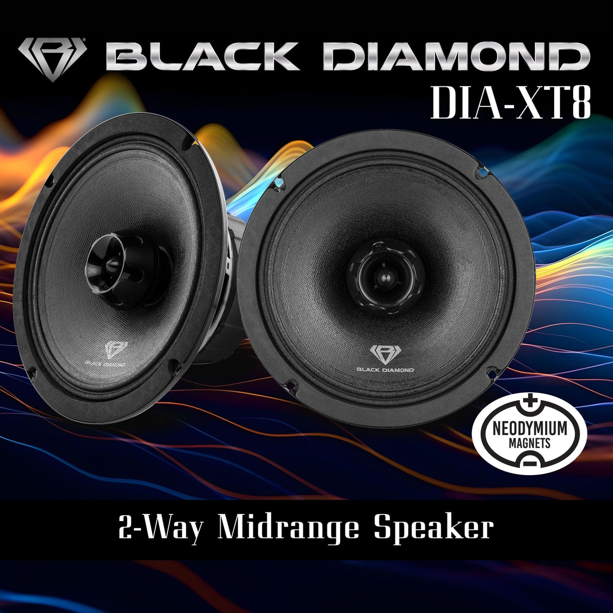 BLACK DIAMOND Dia-XT8 built-in bullet tweeter adds brightness to highs