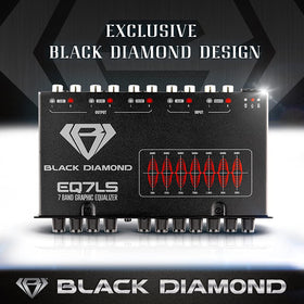 Black Diamond EQ7LS RCA input and switch selector enable flexible source connections.