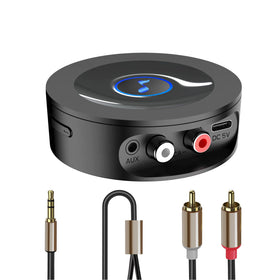 BLACKHORSE Bluetooth 5.2 receiver front view enabling stable wireless home stereo.