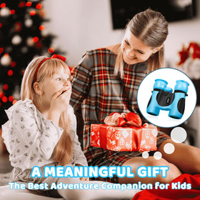BLACKICE Kids Binoculars 8x21 with neck strap for hands-free adventures