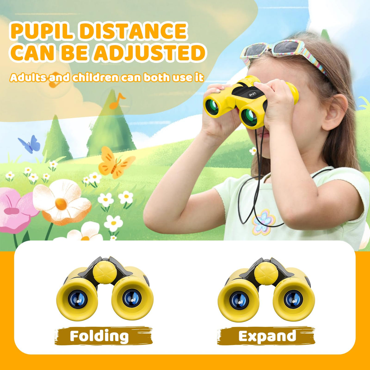 Blackice Kids Binoculars soft eyepieces close-up showing safety design